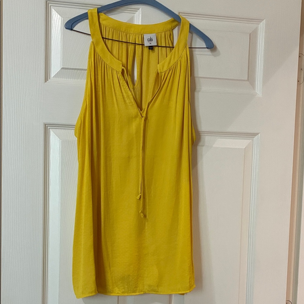 CAbi Mustard Yellow Tank Top